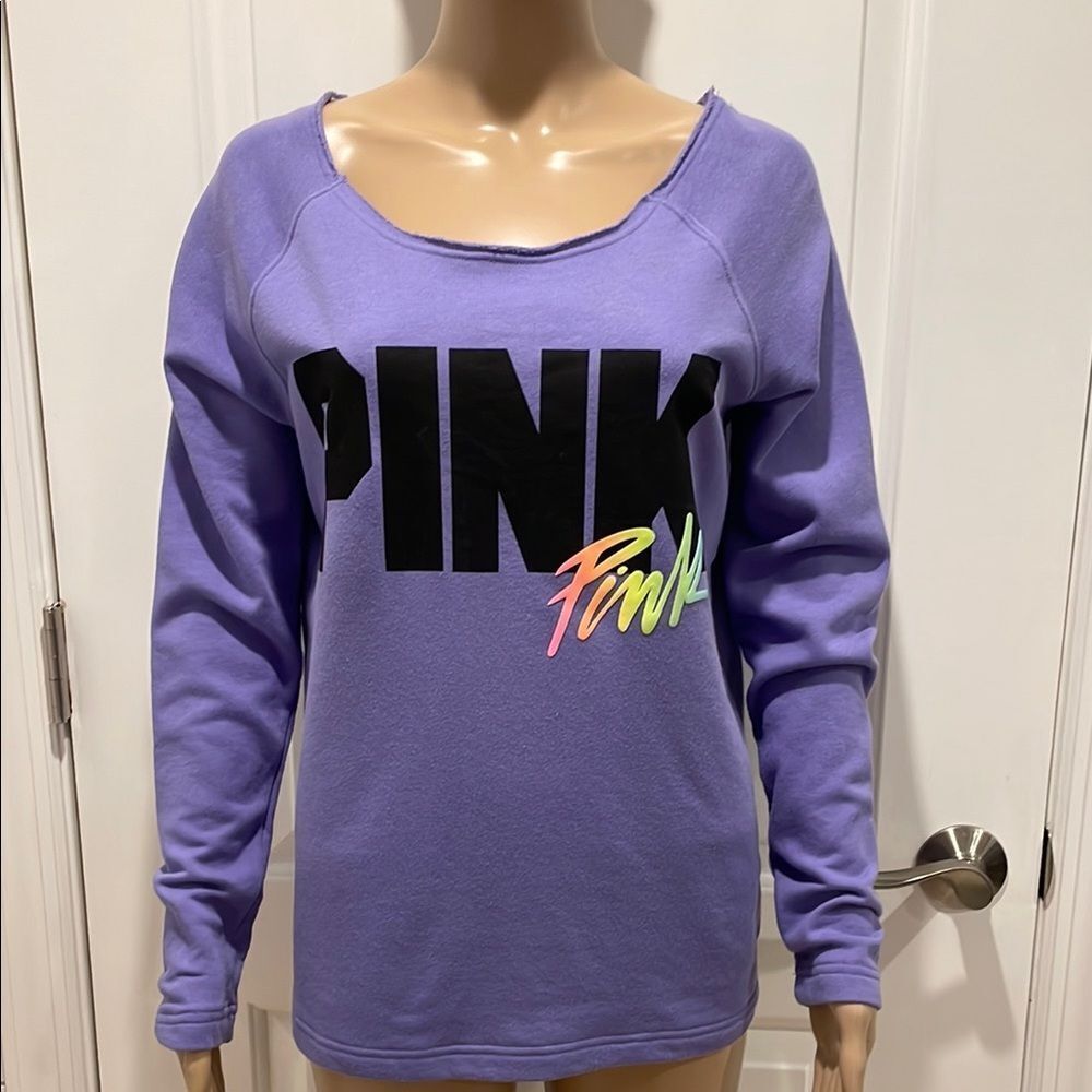 PINK Victoria's Secret Women's Purple Sweatshirt size XS